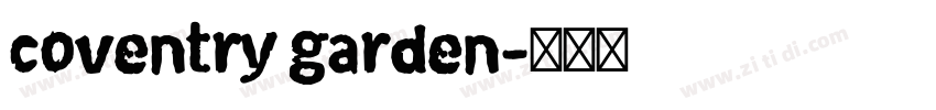 coventry garden字体转换